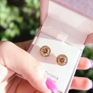 Studded earrings great for holiday season